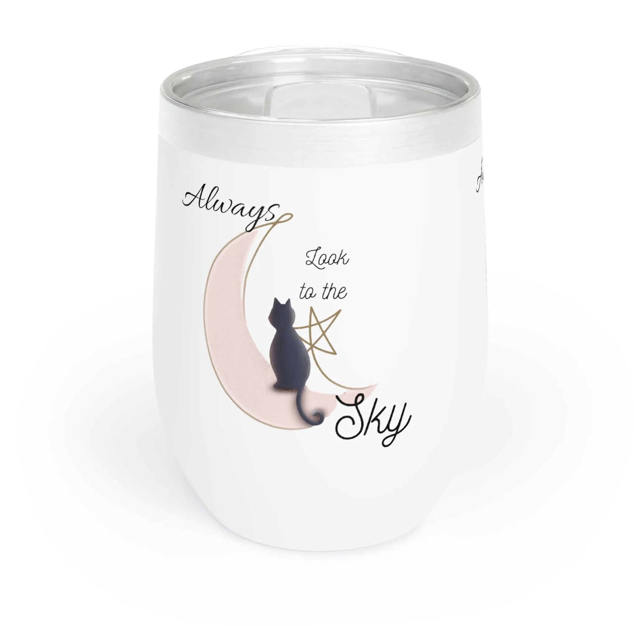 look to the sky Chill Wine Tumbler