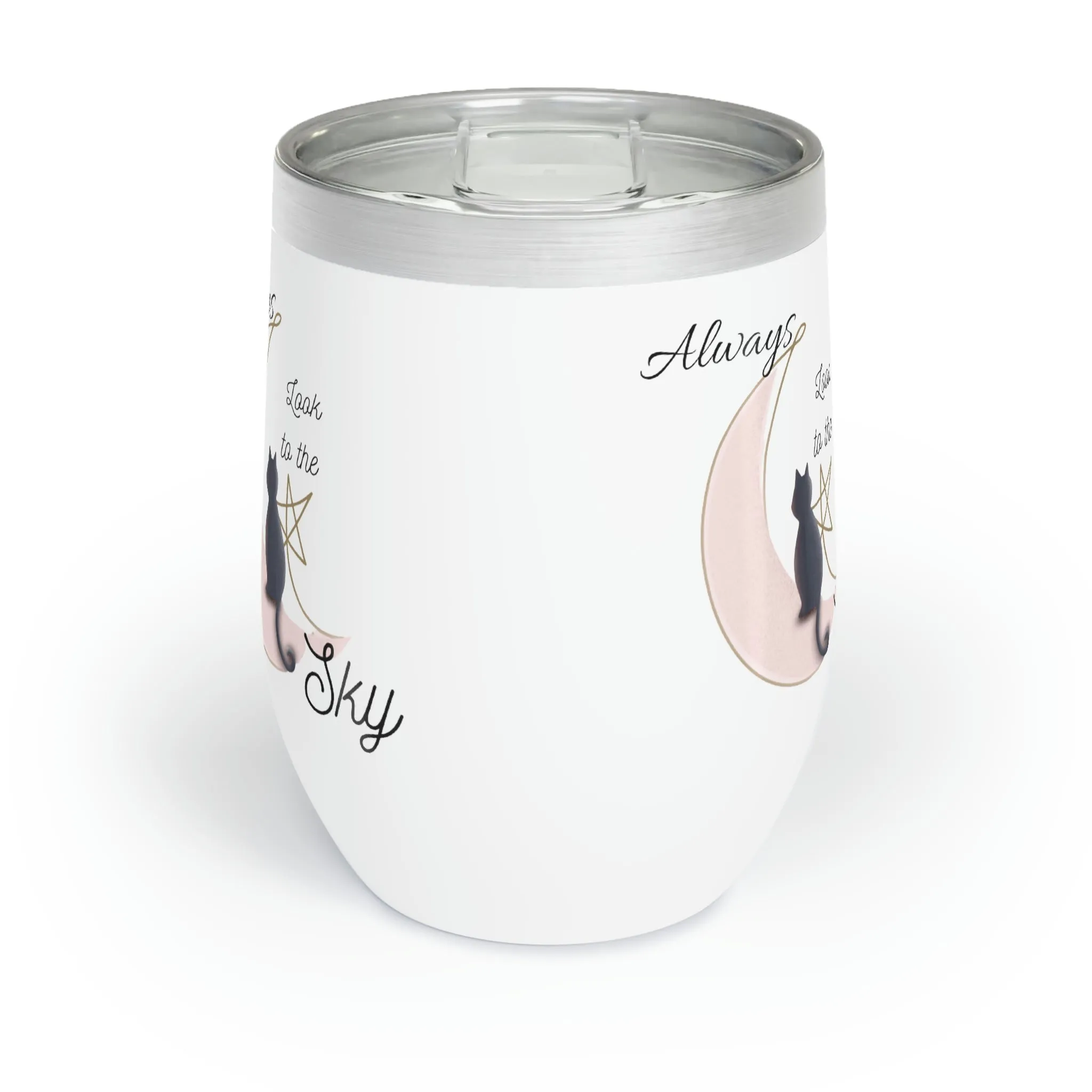look to the sky Chill Wine Tumbler
