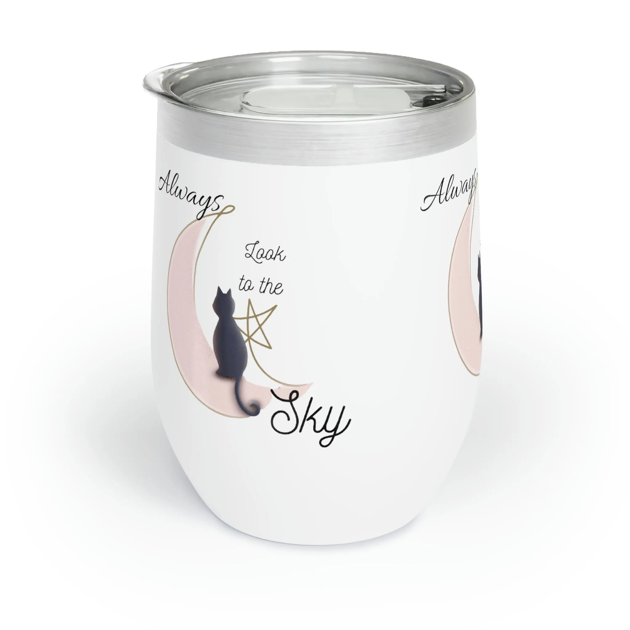 look to the sky Chill Wine Tumbler