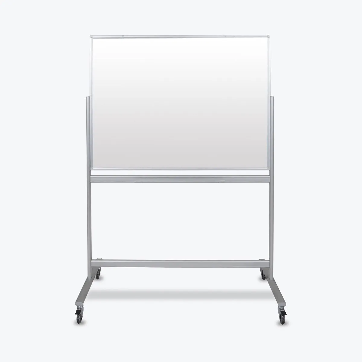 Luxor 48"W x 36"H Double-Sided Mobile Magnetic Glass Marker Board