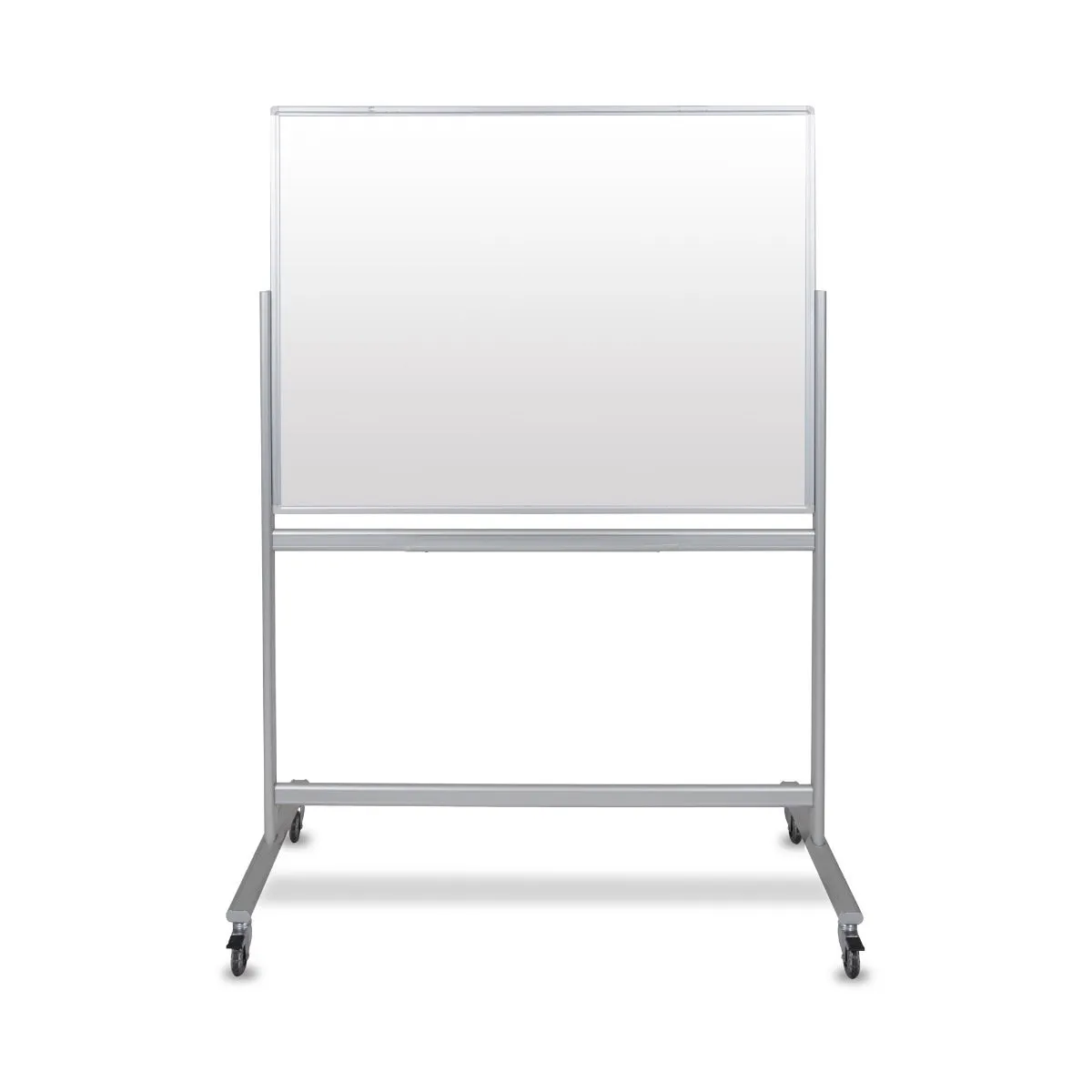 Luxor 48"W x 36"H Double-Sided Mobile Magnetic Glass Marker Board