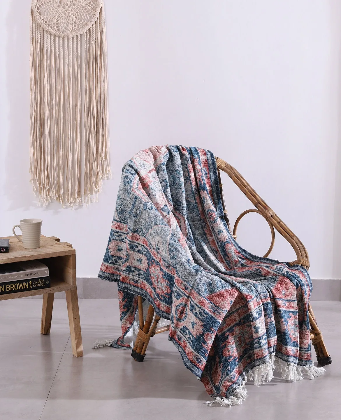 Luxury Wool Rug - Blue Rustic Decor | Boho Charm