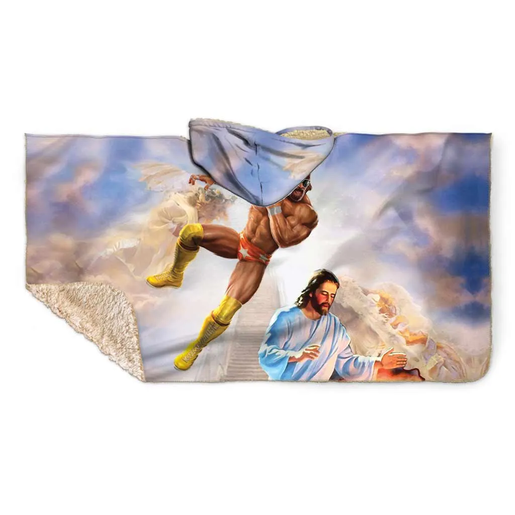 Macho Man Slam Hoodie Blankets