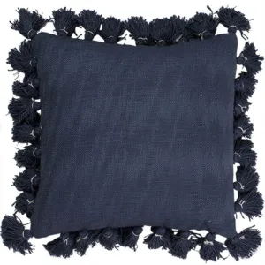 Marine Cotton Cushion with Tassels - 45cm x 45cm x 10cm