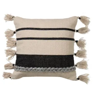 Meko Embellished Cotton Cushion - 45cm x 45cm