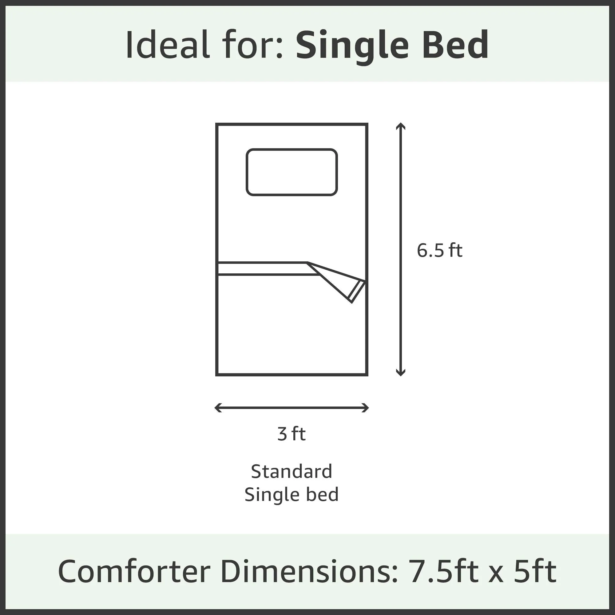 Microfibre Reversible Single Comforter:  Aqua Blue & Olive Green