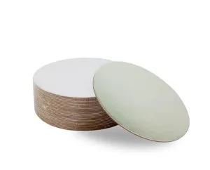 Mondo 9in/22.5cm Compressed Cake Board Round Silver