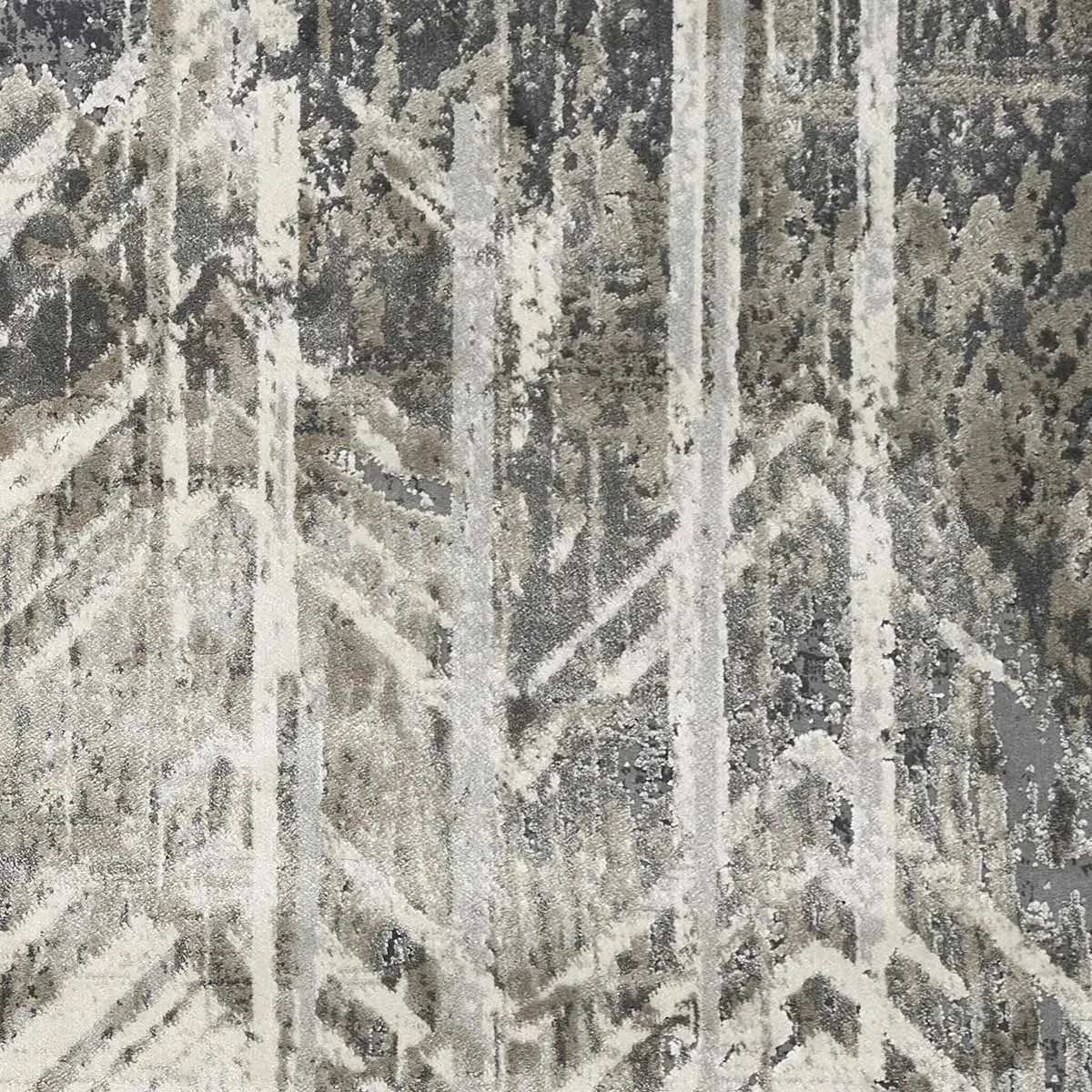 Montreal 4758 Grey Chevron Area Rug