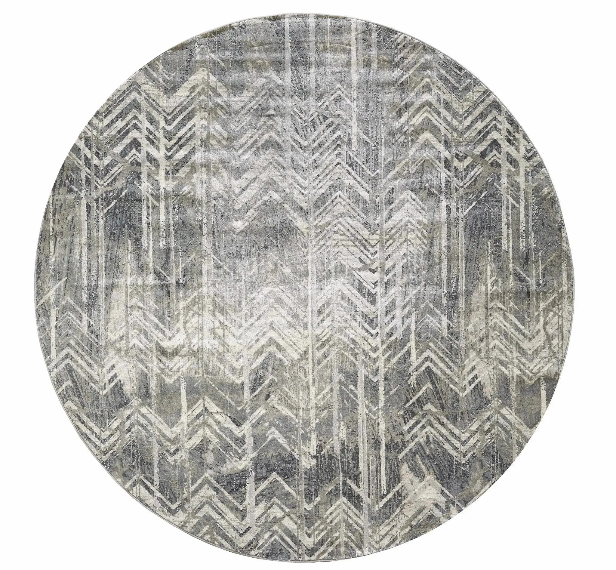 Montreal 4758 Grey Chevron Area Rug