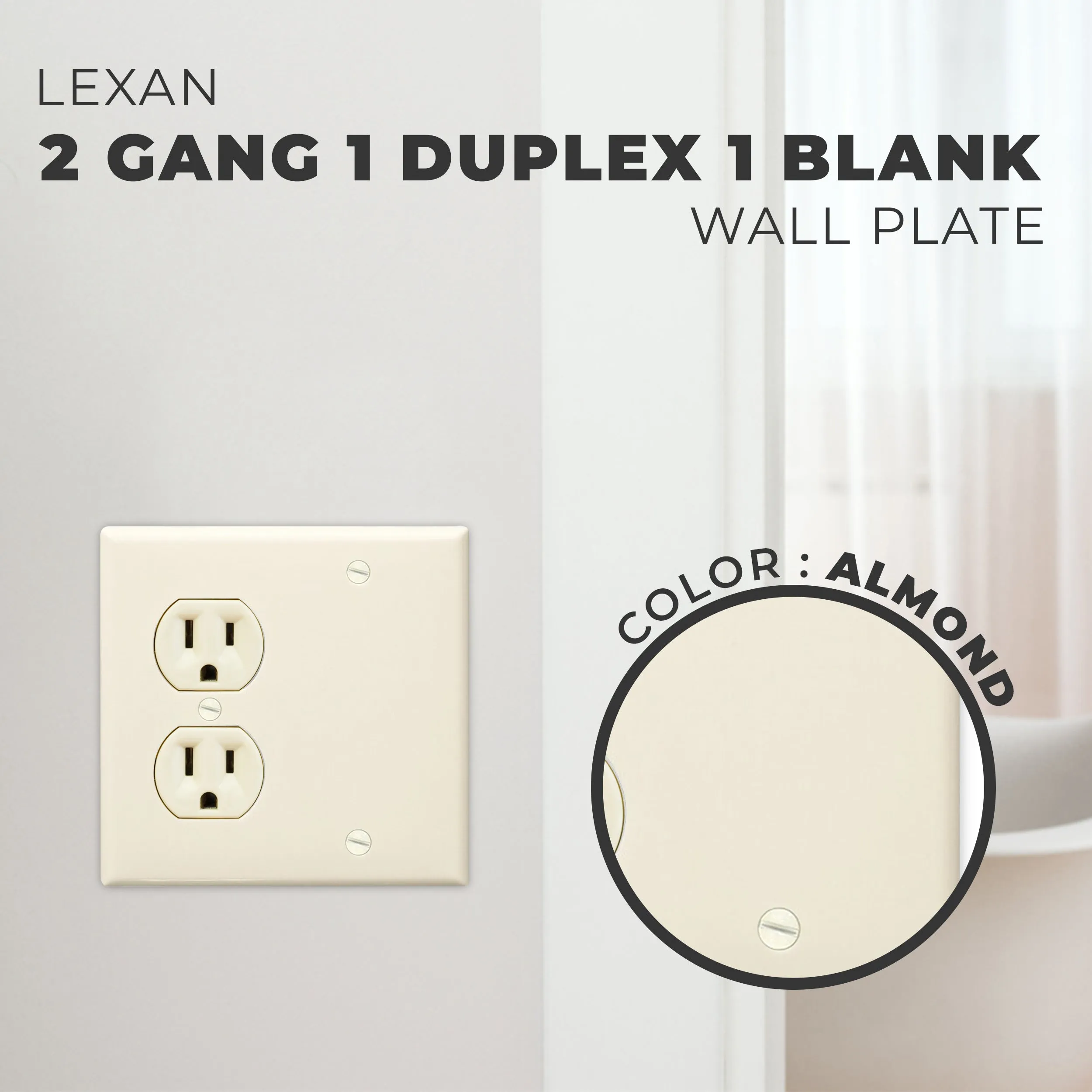 Morris Products 81233 Alm 2 Gang 1Duplex 1Blank
