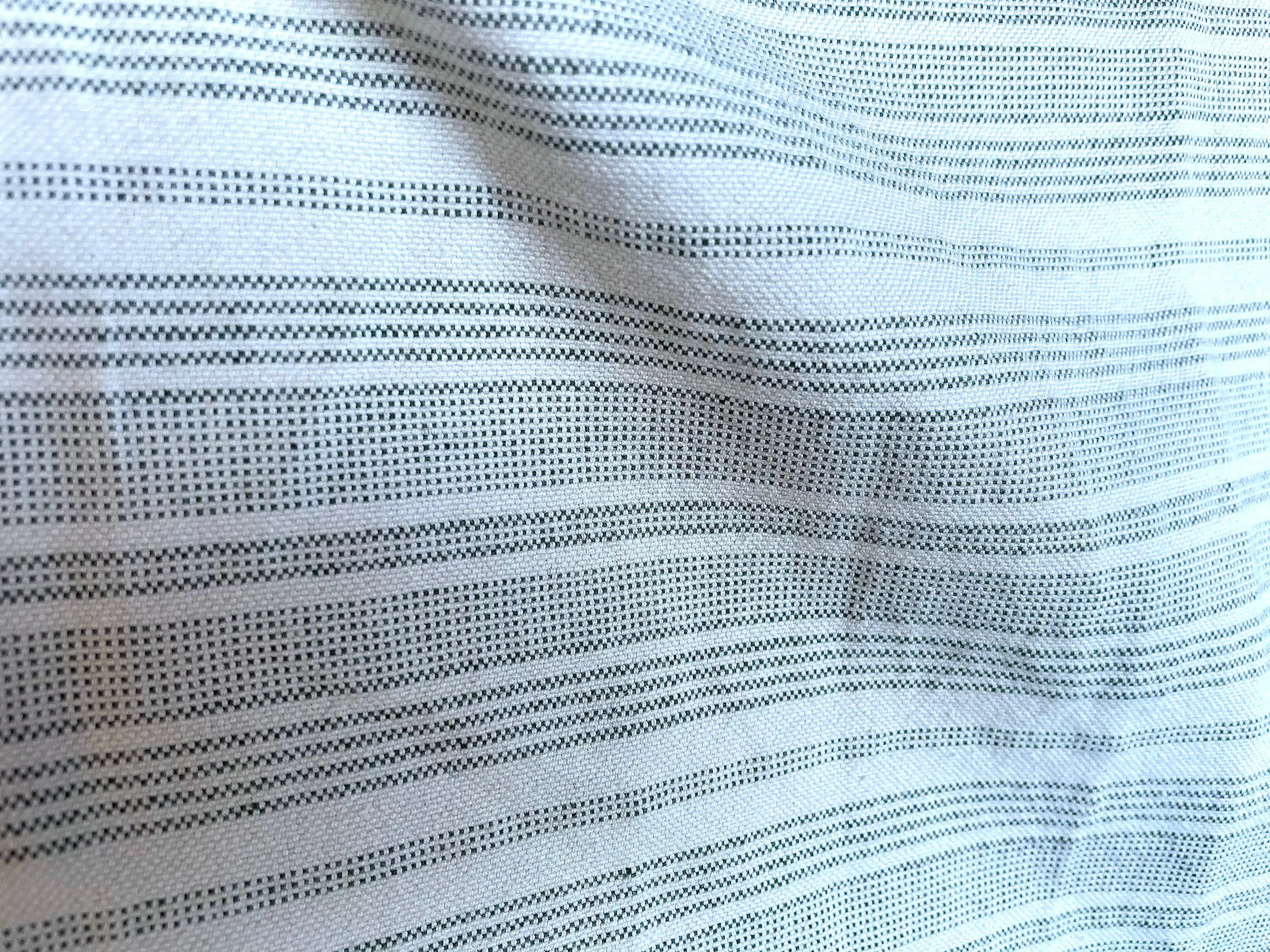 Moss & Cream Fabric by the yard / Green Home Decor Fabric / Cotton Upholstery Fabric / Medium weight fabric / Prewashed Fabric / Stitched