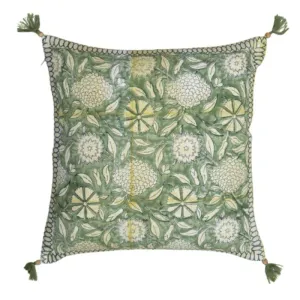 Moss Traditional Hand Processed Cushion - 45cm x 45cm x 10cm