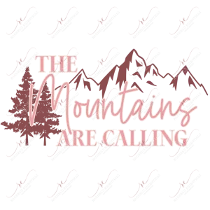 Mountains are Calling - clear cast decal