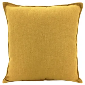 Mustard Linen Cushion - 45cm x 45cm
