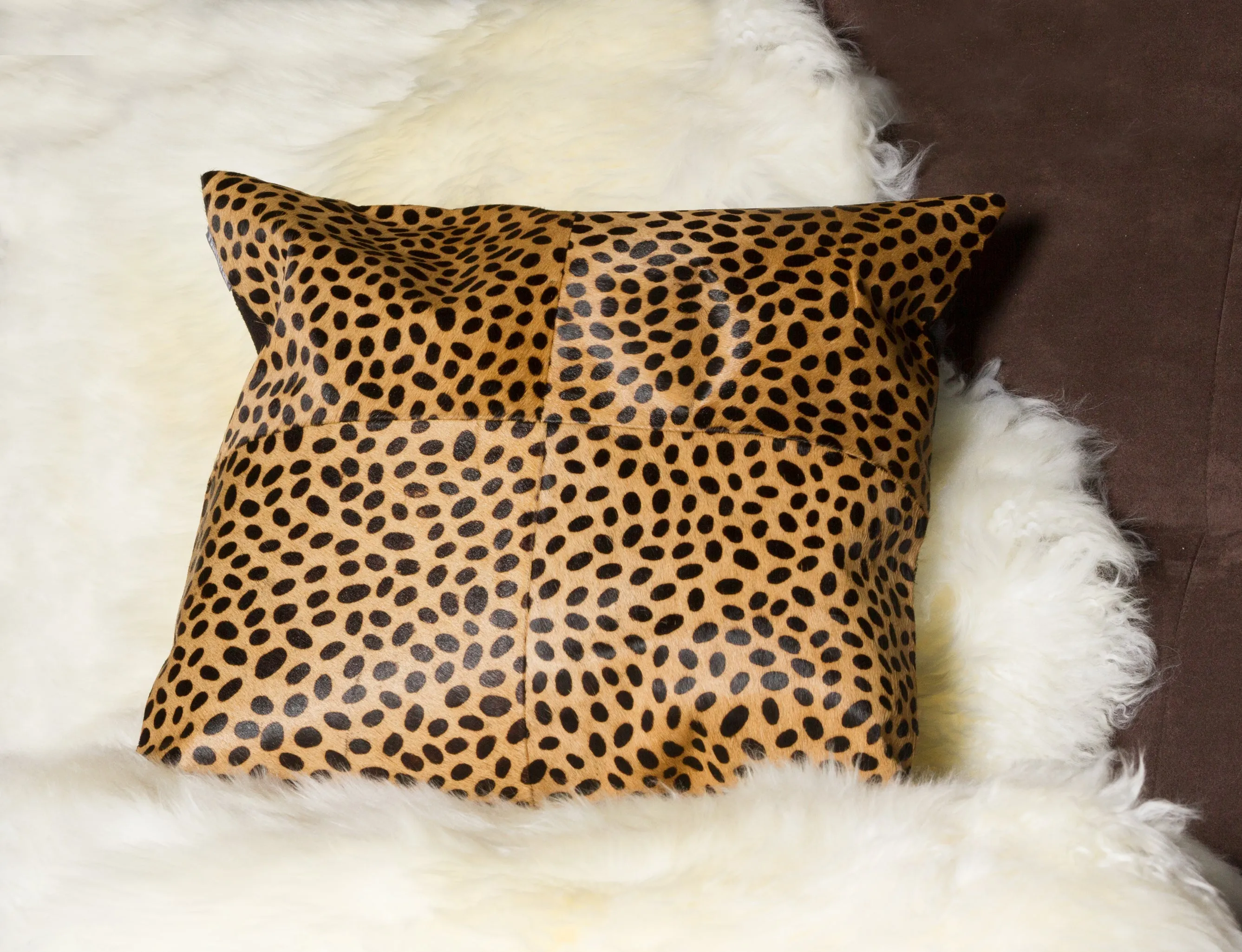 Natural Home Decor Torino Togo Cowhide Pillow-2-Piece