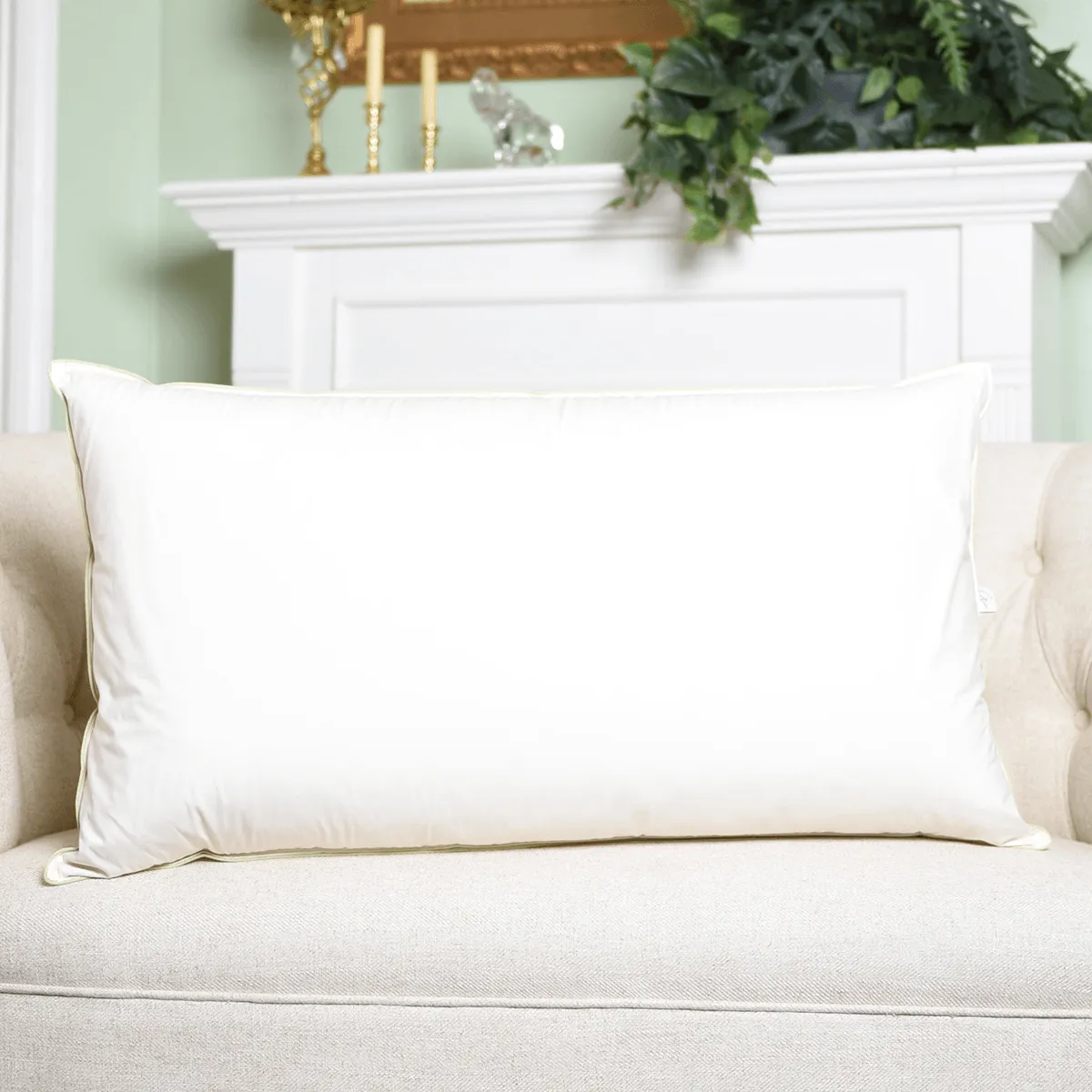Natural Nights Classic Down Feather Pillow King Size - Extra Firm (44oz)