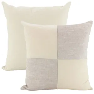 Neutrals Quartered Cushion - 50cm x 50cm