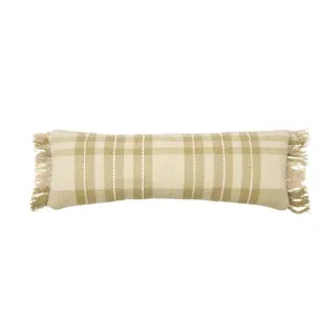 Nique Cotton Cushion 30x90cm Ivory/Sage