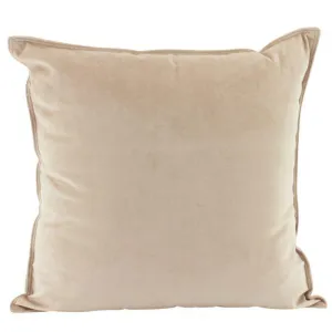 Nude Velvet Cushion - 45cm x 45cm