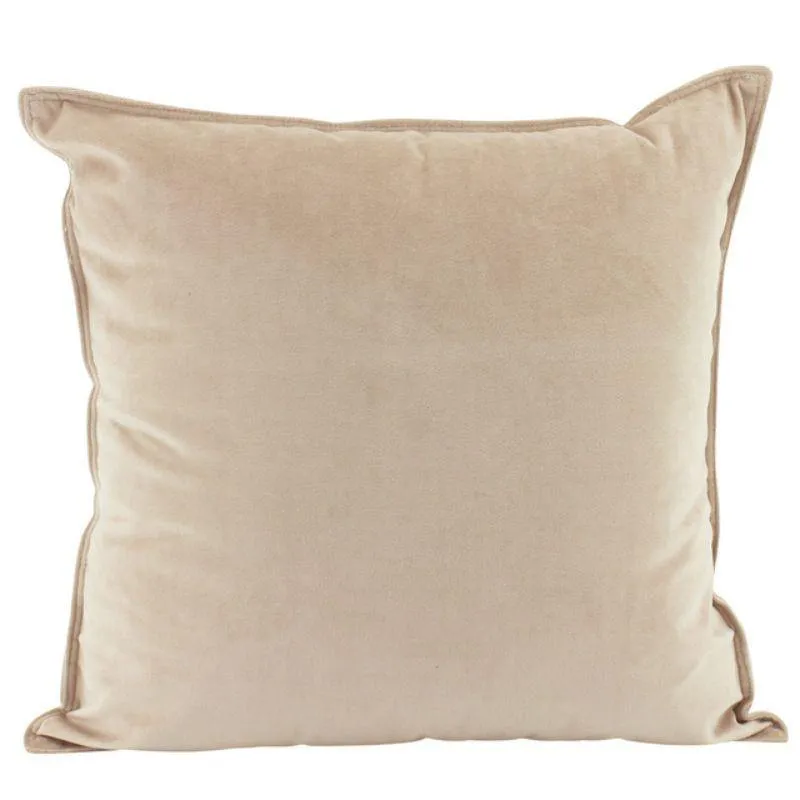 Nude Velvet Cushion - 45cm x 45cm