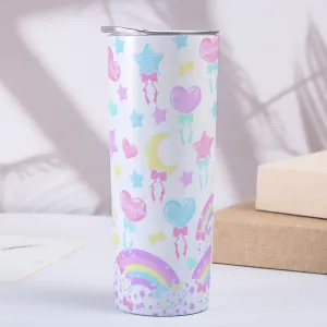 Pastel Party White Tumbler 20oz