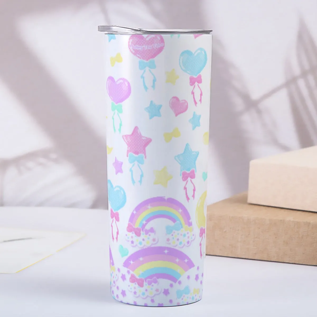 Pastel Party White Tumbler 20oz