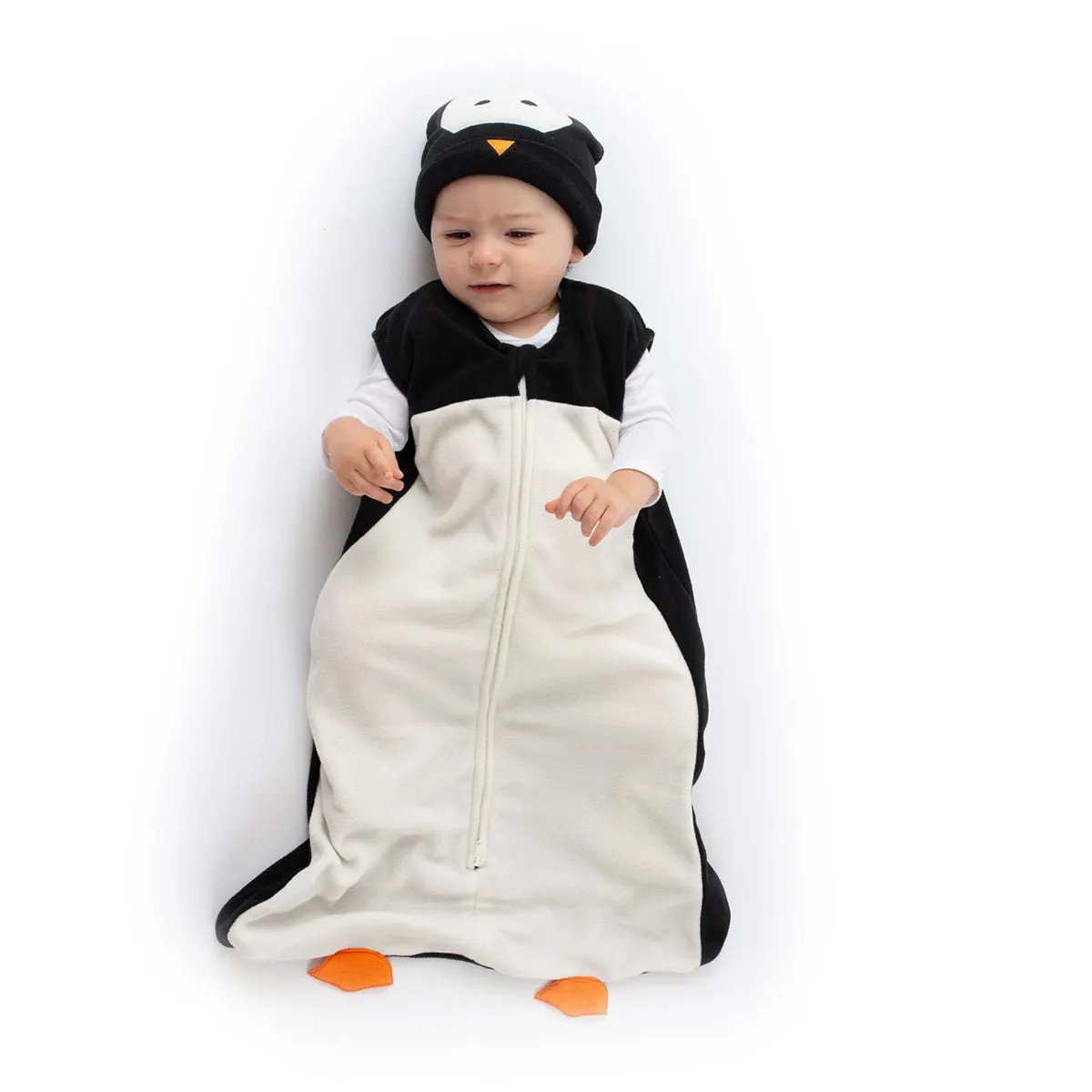 Penguin Baby Fleece Sleep Sack - Infant Wearable Blanket