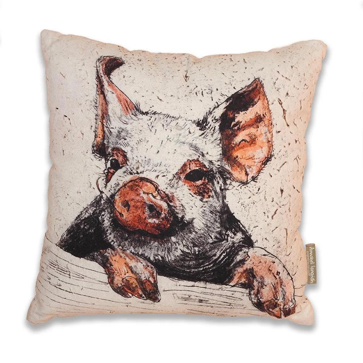 Piggies Cushion by Annabel Langrish