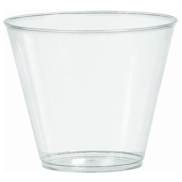 Plastic 9oz Clear Big Party Pack Cups
