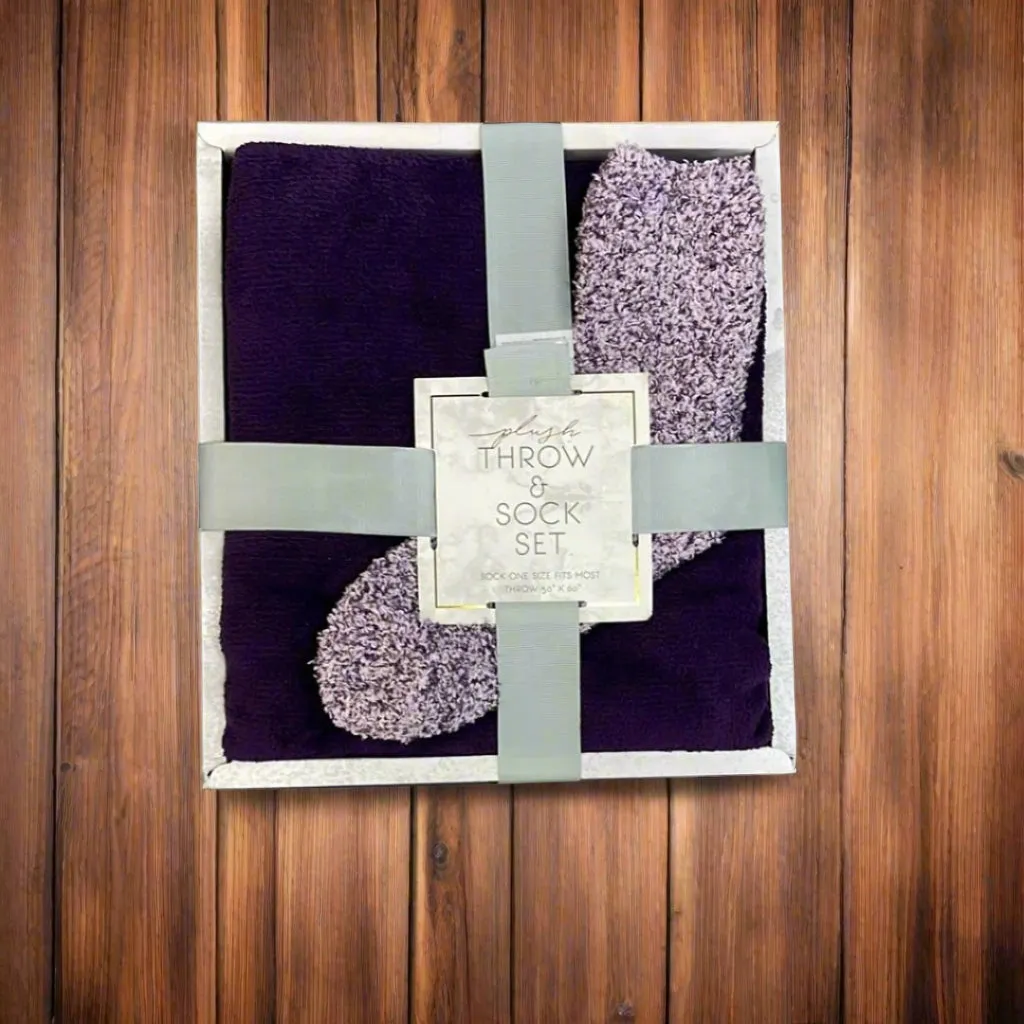 Plush throw & Sock set