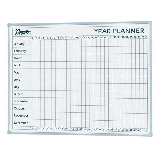 Quartet penrite planner board year 600x900mm