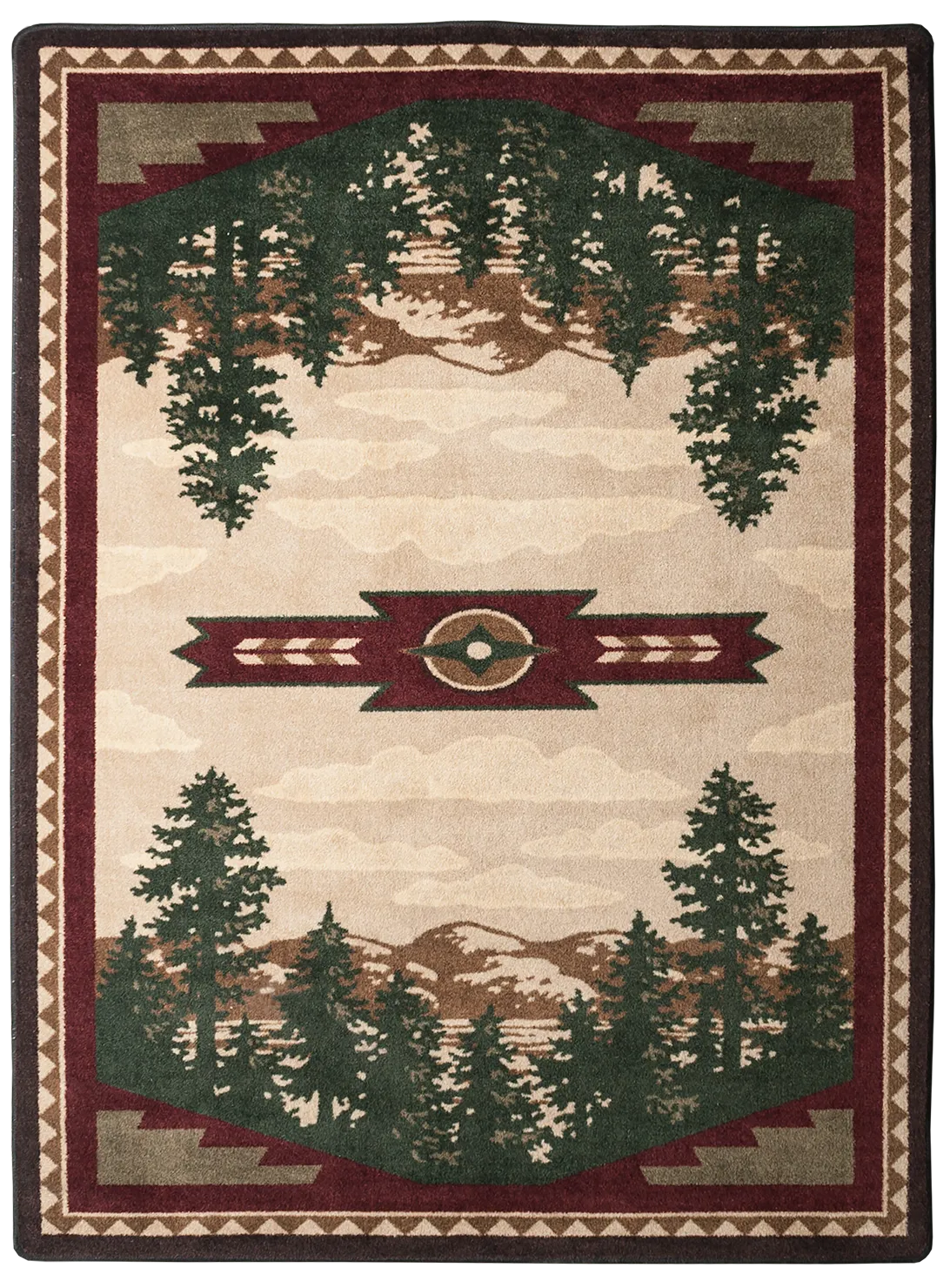 "Autumn Point" Western/Lodge Area Rugs - Choose from 6 Sizes!
