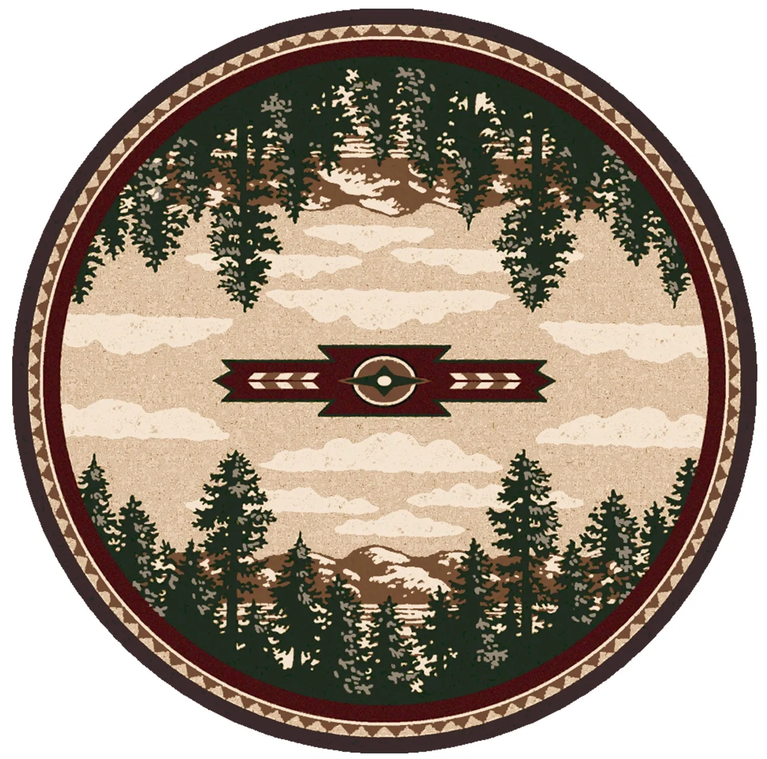 "Autumn Point" Western/Lodge Area Rugs - Choose from 6 Sizes!