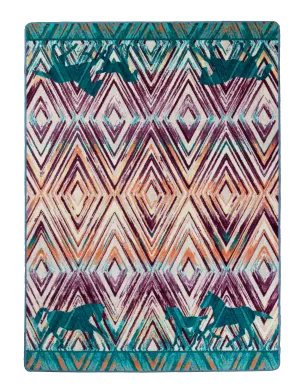 "Cowboy Love - Multi" Western Area Rugs - Choose from 6 Sizes!