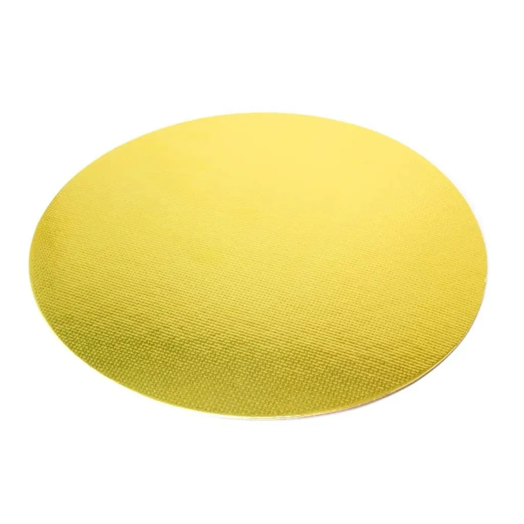 Round Gold Laminated Cake Board 12.2" (31cm) 5-Pack