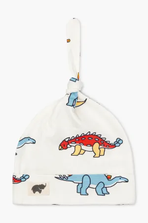 SALE - Top Knot Cap_Happy Dinos