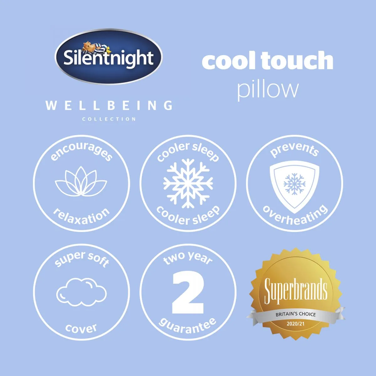 Silentnight Wellbeing Collection Cool Touch Pillow