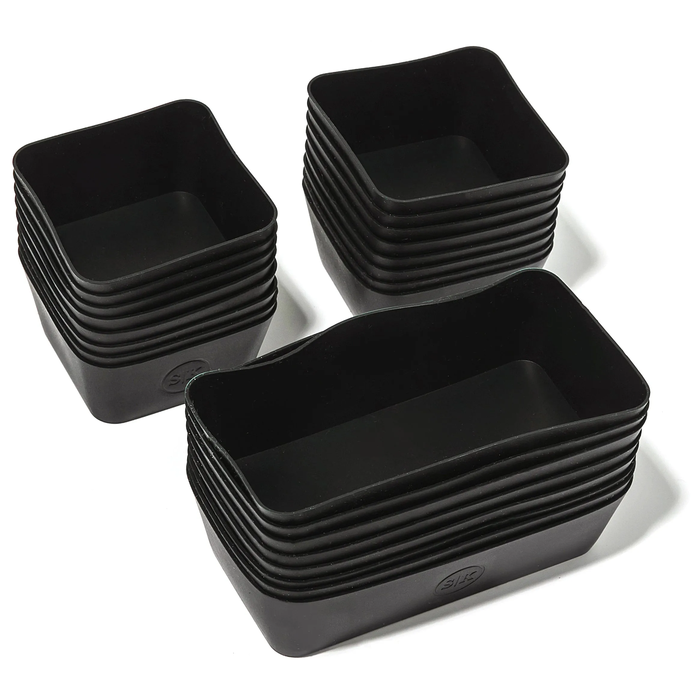 Silicone Baking Cups | Matte Black | Bento