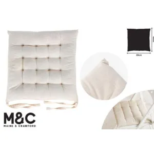 SKALA COTTON CHAIRPAD ECRU