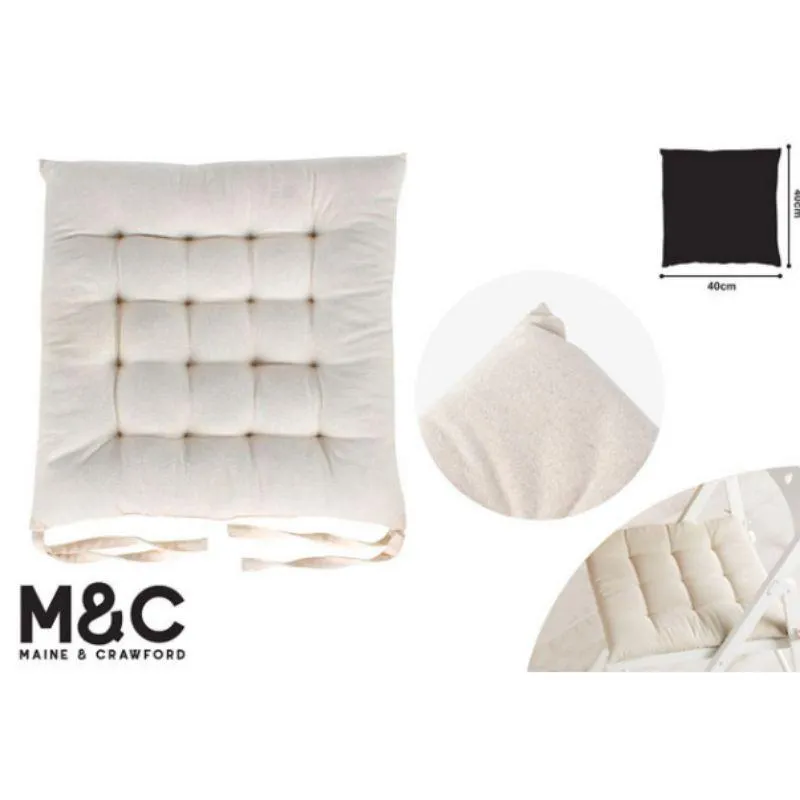 SKALA COTTON CHAIRPAD ECRU