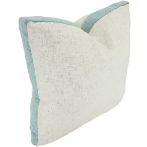 Sky Blue Linen Walled Cushion - 50cm x 50cm