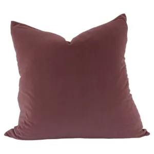 Soft Berry Feather Aria Velvet Cushion - 55cm