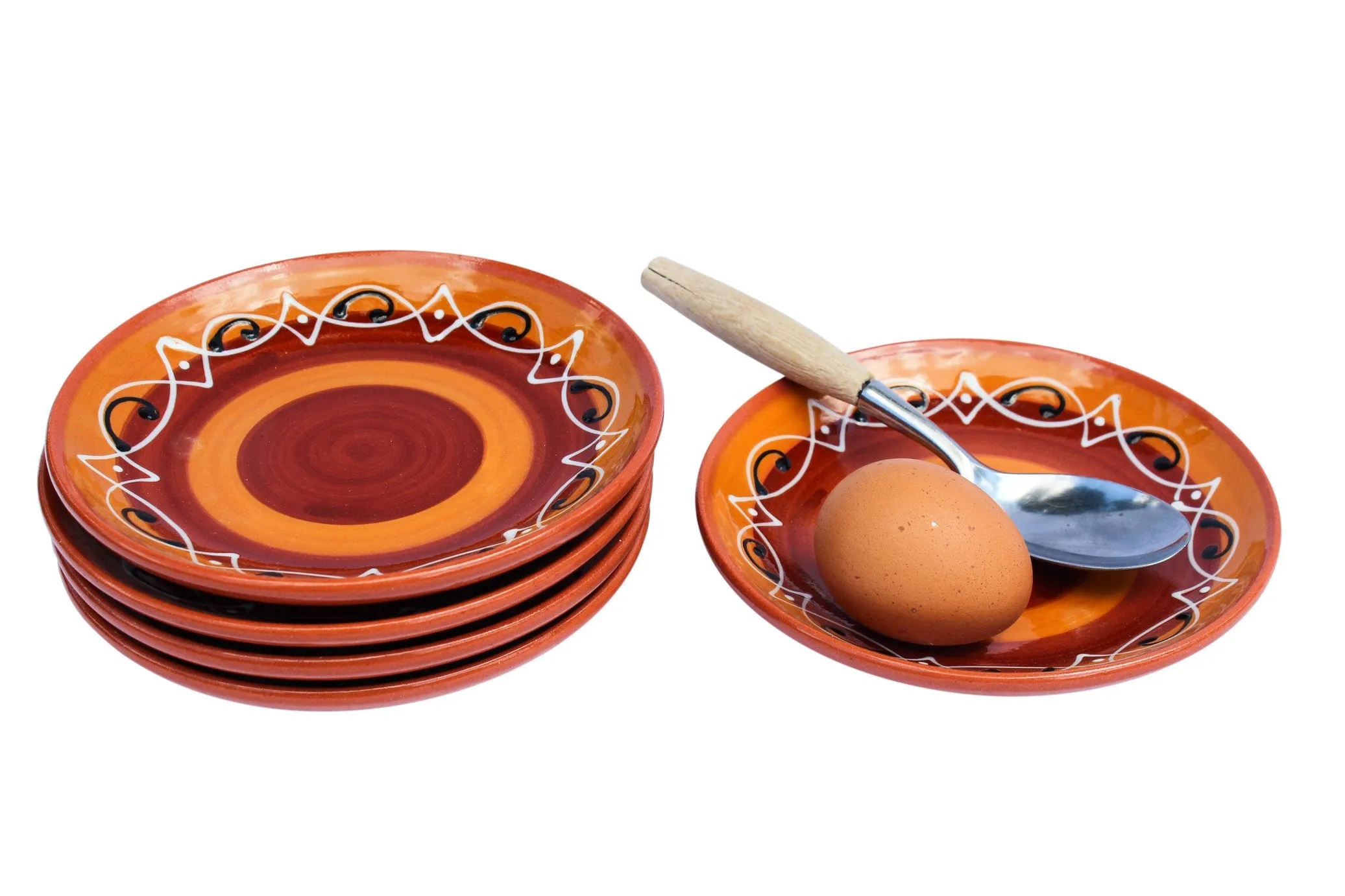 Spanish Sunset Tapa Plates Set of 5 - Hand Painted From Spain