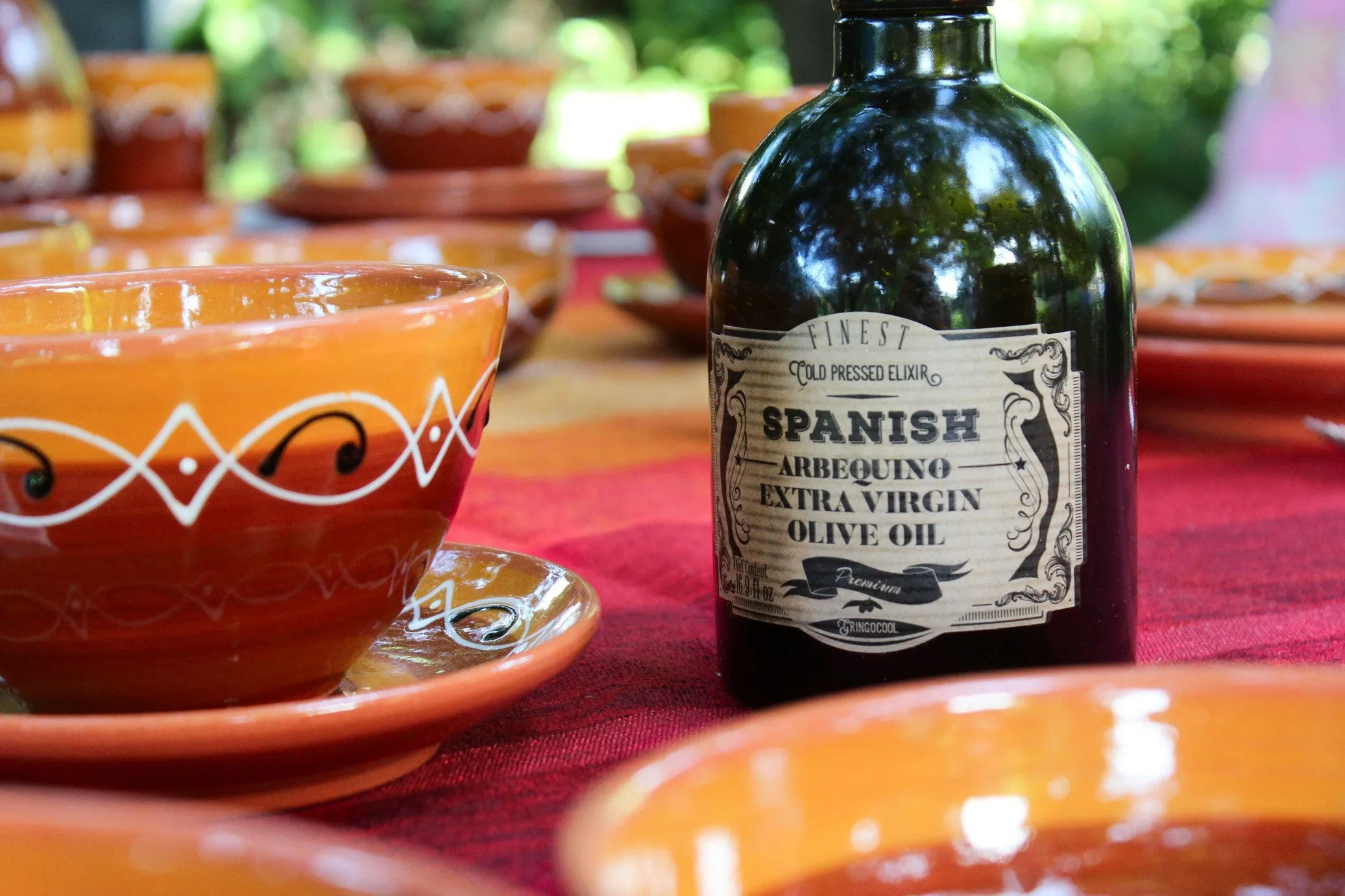 Spanish Sunset Tapa Plates Set of 5 - Hand Painted From Spain