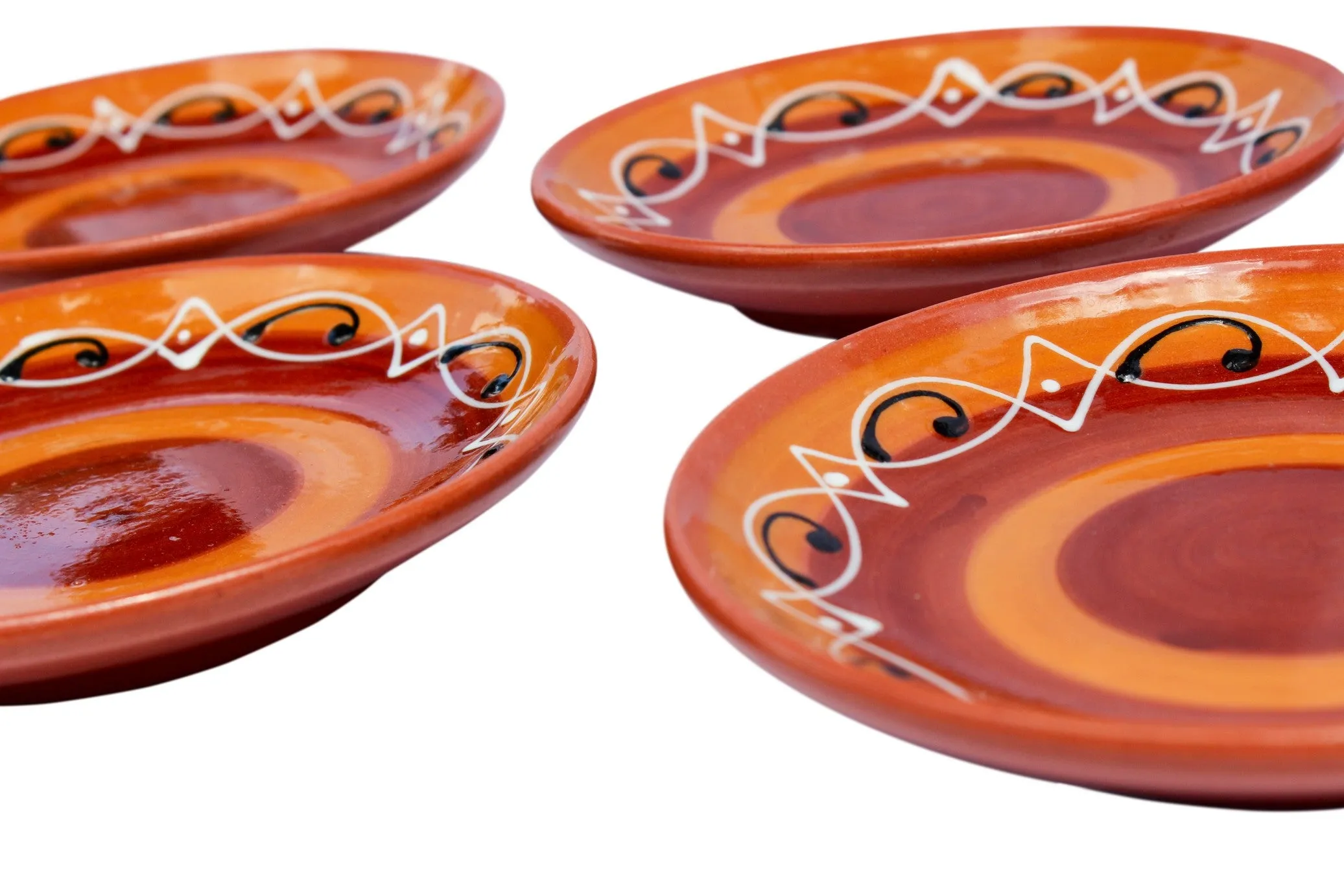 Spanish Sunset Tapa Plates Set of 5 - Hand Painted From Spain