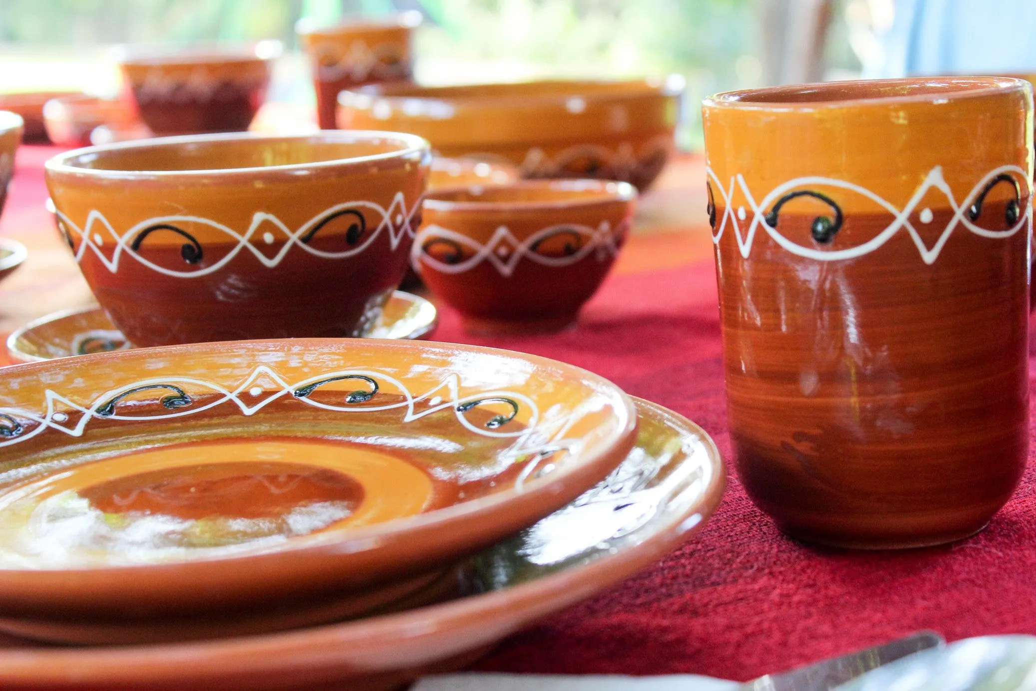 Spanish Sunset Tapa Plates Set of 5 - Hand Painted From Spain