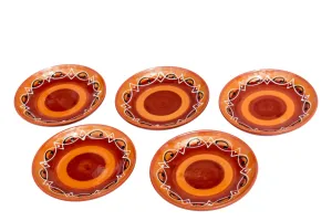 Spanish Sunset Tapa Plates Set of 5 - Hand Painted From Spain