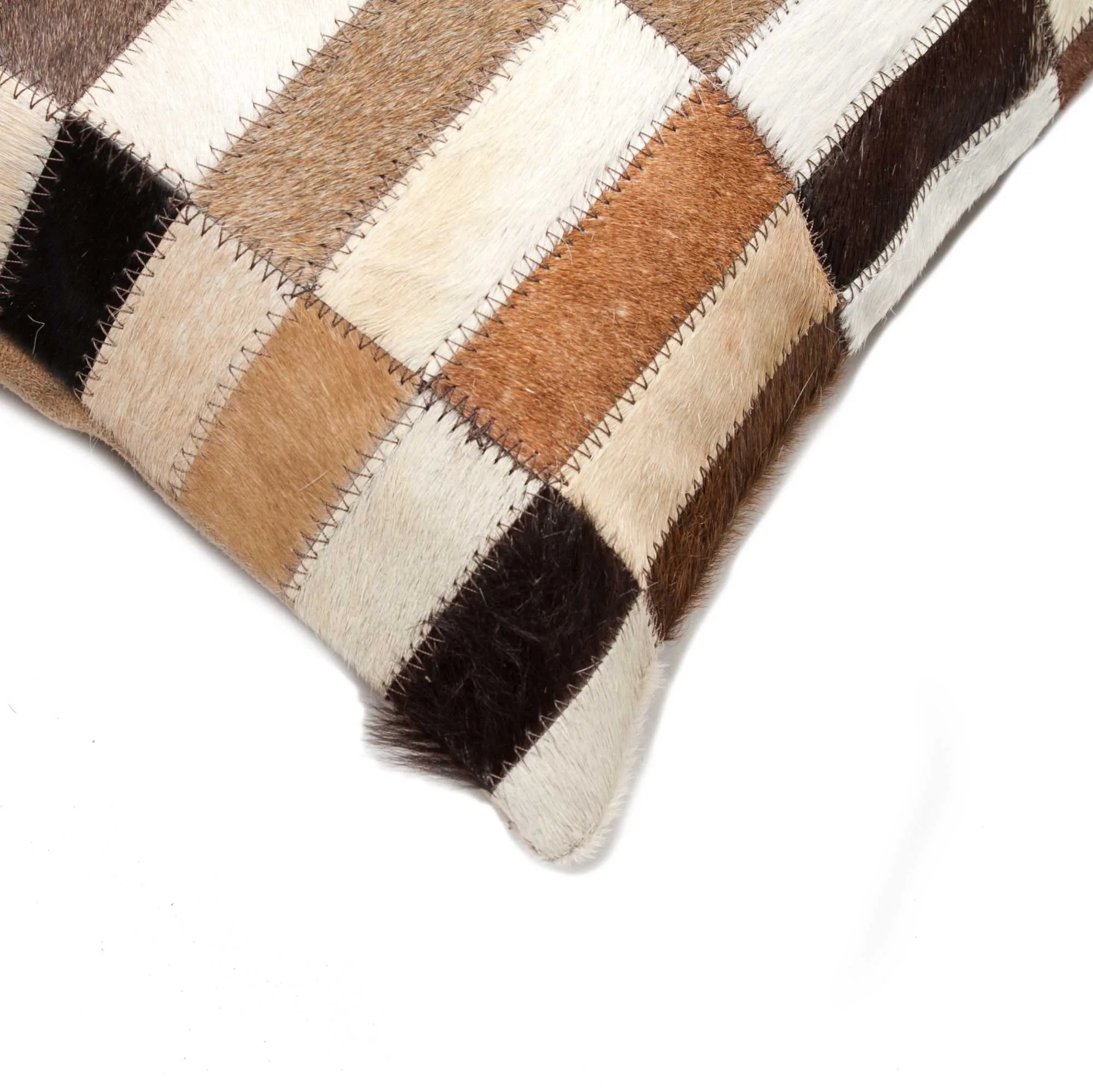 SUPERB TRICOLOR TORINO KOBE COWHIDE PILLOW