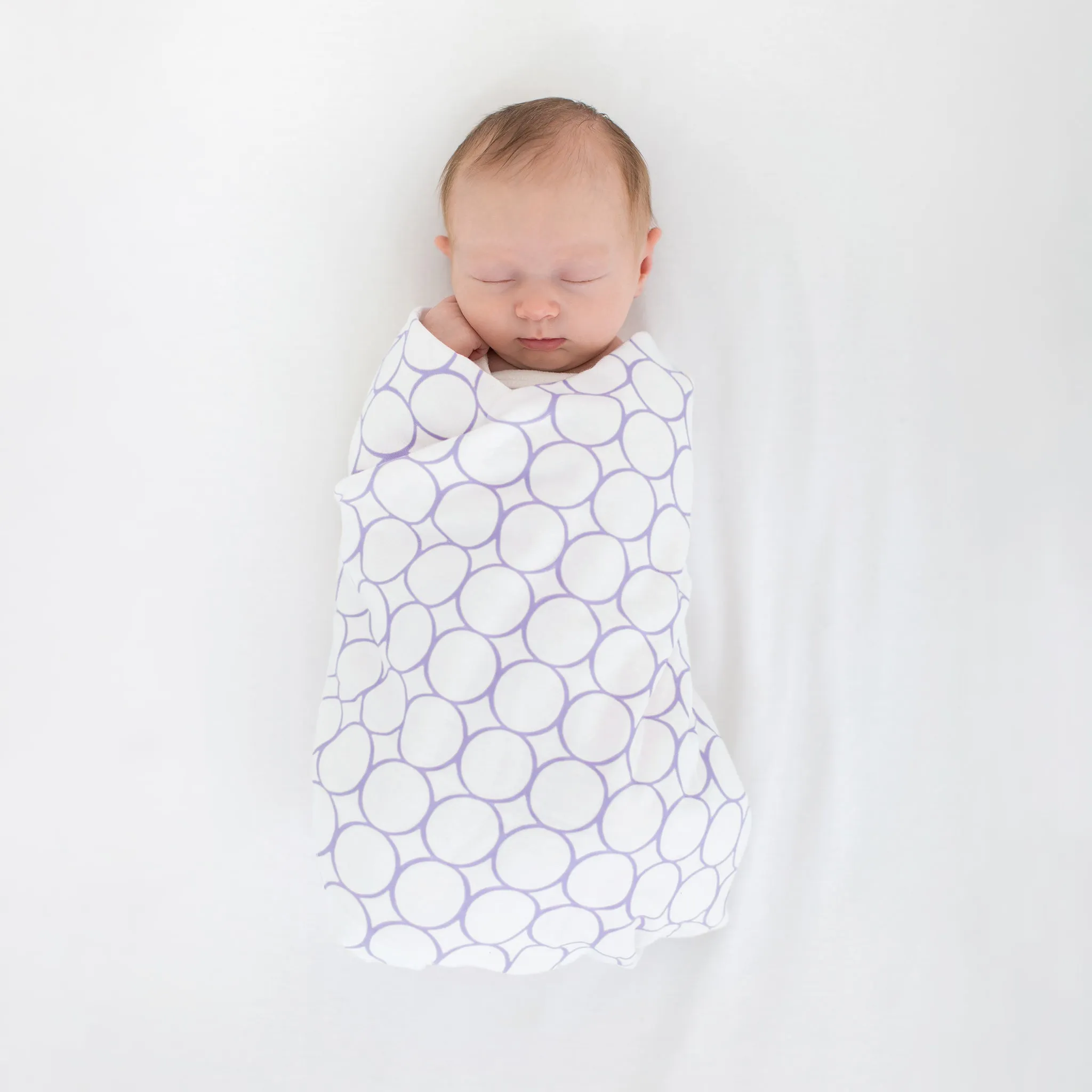 SwaddleDuo - Lavender Mod Circles   Chevron, Lavender