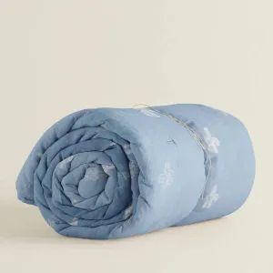 The Baby Atelier 100% Organic Single Duvet Cover Blue Cactus